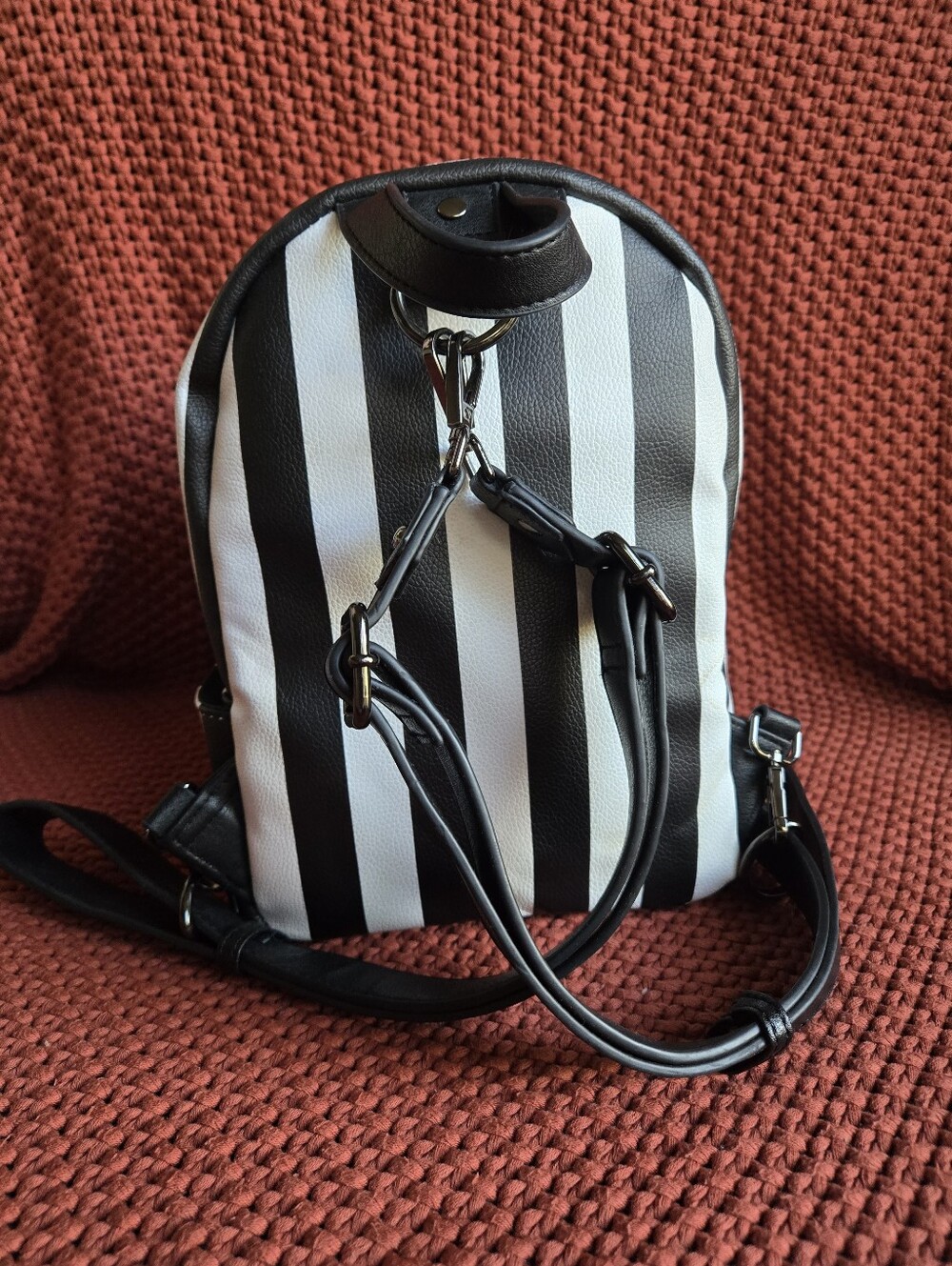 Killstar Rails Mini Stripe Backpack - Picture 4 of 5
